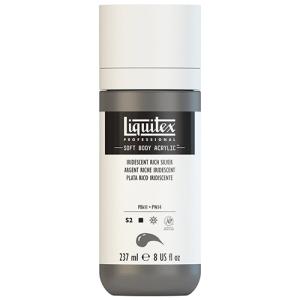Liquitex Professional Soft Body Acrylic Paint - (8oz/237ml)  Iridescent Bright Silver
