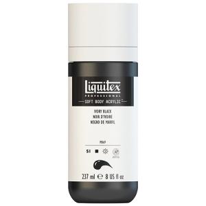 Liquitex Professional Soft Body Acrylic Paint - (8oz/237ml) Ivory Black