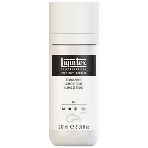 Liquitex Professional Soft Body Acrylic Paint - (8oz/237ml) Titanium White