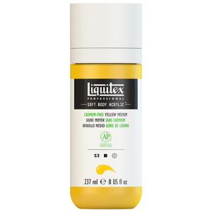 Liquitex Professional Soft Body Acrylic Paint - (8oz/237ml) Cadmium-Free Yellow Medium