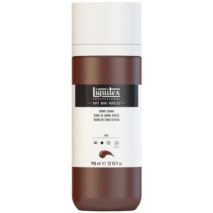 Liquitex Professional Soft Body Acrylic Paint - (32oz/946ml) Burnt Sienna