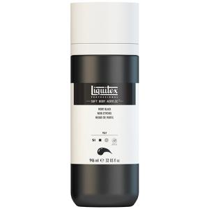 Liquitex Professional Soft Body Acrylic Paint - (32oz/946ml) Ivory Black