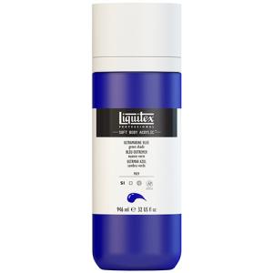 Liquitex Professional Soft Body Acrylic Paint - (32oz/946ml) Ultramarine Blue Green Shade