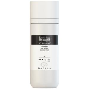 Liquitex Professional Soft Body Acrylic Paint - (32oz/946ml) Titanium White