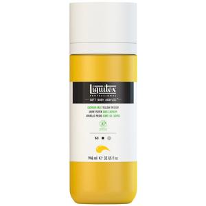 Liquitex Professional Soft Body Acrylic Paint - (32oz/946ml) Cadmium-Free Yellow med