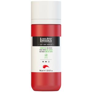 Liquitex Professional Soft Body Acrylic Paint - (32oz/946ml) Cadmium-Free Red med