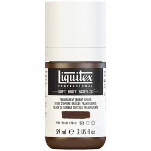 Liquitex Professional Soft Body Acrylic Paint - (2oz/59ml) Transparent Burnt Umber