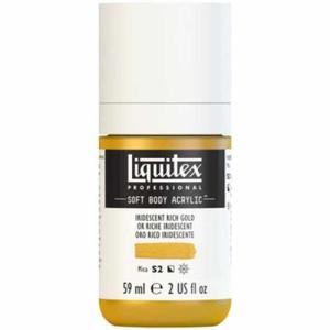 Liquitex Professional Soft Body Acrylic Paint - (2oz/59ml) Iridescent Rich Gold