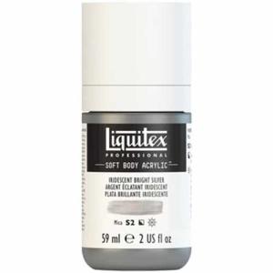 Liquitex Professional Soft Body Acrylic Paint - (2oz/59ml) Iridescent Bright Silver