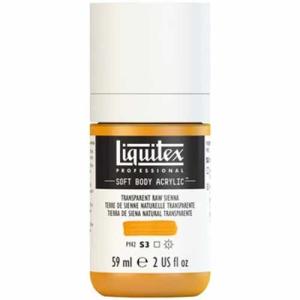 Liquitex Professional Soft Body Acrylic Paint - (2oz/59ml) Transparent Raw Sienna
