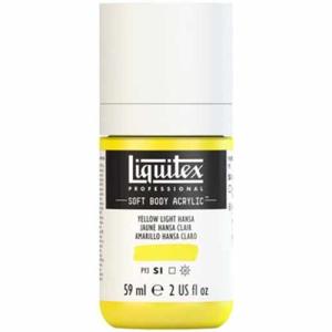 Liquitex Professional Soft Body Acrylic Paint - (2oz/59ml) Yellow Light Hansa