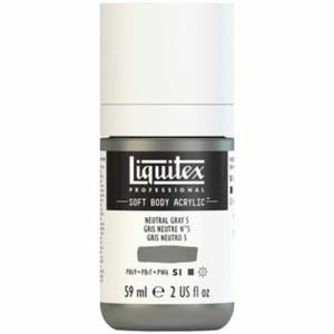 Liquitex Professional Soft Body Acrylic Paint - (2oz/59ml) Neutral Gray 5