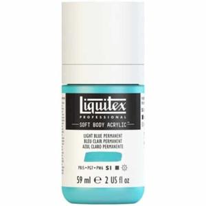 Liquitex Professional Soft Body Acrylic Paint - (2oz/59ml) Light Blue Permanent
