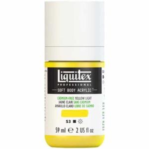 Liquitex Professional Soft Body Acrylic Paint - (2oz/59ml) Cadmium-Free Yellow Light