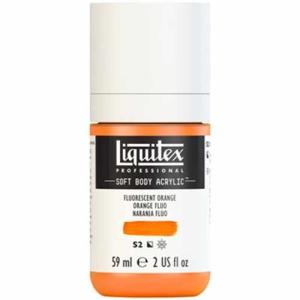 Liquitex Professional Soft Body Acrylic Paint - (2oz/59ml) Fluorescent Orange