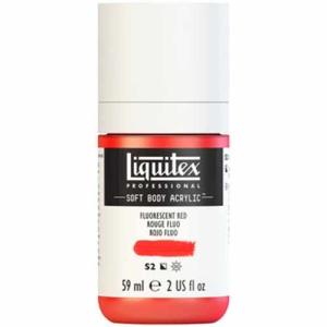 Liquitex Professional Soft Body Acrylic Paint - (2oz/59ml) Flourescent Red