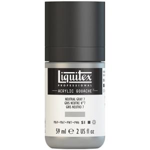 Liquitex Professional Acrylic Gouache Paint - (2oz/59ml) Neutral Gray 7