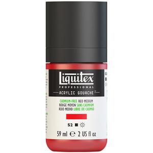 Liquitex Professional Acrylic Gouache Paint - (2oz/59ml) Cadmium-Free Red Medium