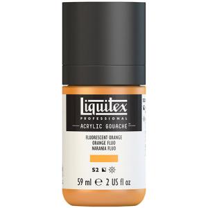 Liquitex Professional Acrylic Gouache Paint - (2oz/59ml) Fluorescent Orange