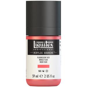 Liquitex Professional Acrylic Gouache Paint - (2oz/59ml) Fluorescent Red