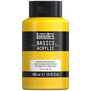 Liquitex Basics Acrylic Paint - (13.5oz/400ml) Cadmium Yellow Medium