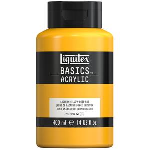 Liquitex Basics Acrylic Paint - (13.5oz/400ml) Cadmium Yellow Deep Hue