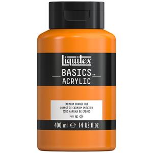 Liquitex Basics Acrylic Paint - (13.5oz/400ml) Cadmium Orange Hue