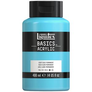 Liquitex Basics Acrylic Paint - (13.5oz/400ml) Light Blue Permanent
