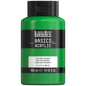 Liquitex Basics Acrylic Paint - (13.5oz/400ml) Light Green Permanent