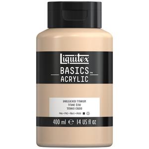 Liquitex Basics Acrylic Paint - (13.5oz/400ml) Unbleached Titanium