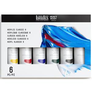 Liquitex Professional Heavy Body Acrylic Paint Set (2oz/59ml) - (6 Pack) Classics