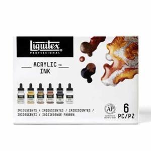 Liquitex Professional Acrylic Ink (1oz/30ml) - (6 Pack) Iridescents