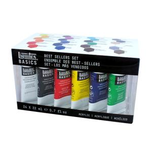 Liquitex Basics Acrylic Tube Set (0.7oz/22ml) - (24 Piece)