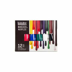 Liquitex Basics Acrylic Color Tube Set-12x118ml