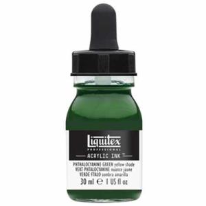 Liquitex Professional Acrylic Ink - (1oz/30ml) Phthalo Green (Yellow Shade)