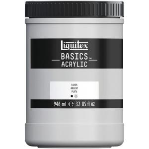 Liquitex Basics Acrylic Paint - (32oz/946ml) Silver