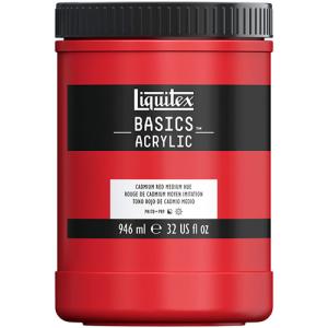 Liquitex Basics Acrylic Paint - (32oz/946ml) Cadmium Red Medium Hue