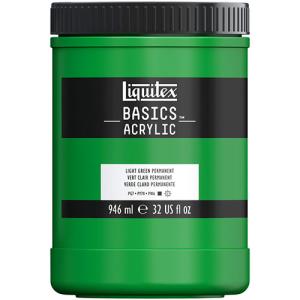 Liquitex Basics Acrylic Paint - (32oz/946ml) Light Green Permanent
