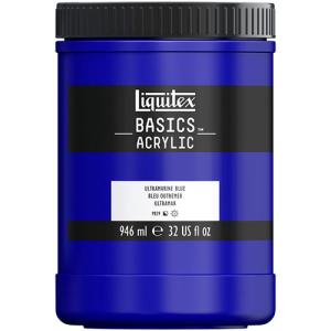 Liquitex Basics Acrylic Paint - (32oz/946ml) Ultramarine Blue