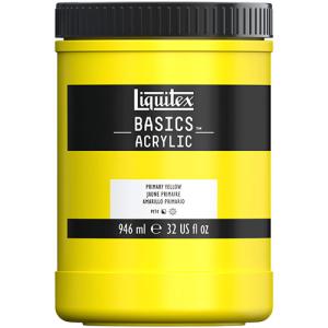 Liquitex Basics Acrylic Paint - (32oz/946ml) Primary Yellow