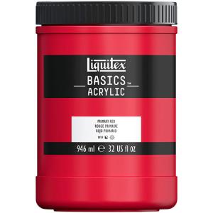 Liquitex Basics Acrylic Paint - (32oz/946ml) Primary Red