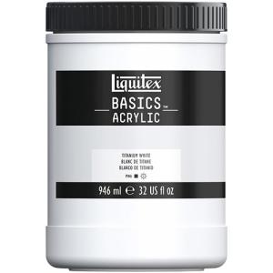 Liquitex Basics Acrylic Paint - (32oz/946ml) Titanium White