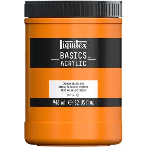 Liquitex Basics Acrylic Paint - (32oz/946ml) Cadmium Orange Hue