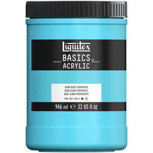 Liquitex Basics Acrylic Paint - (32oz/946ml) Light Blue Permanent