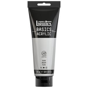 Liquitex Basics Acrylic Paint - (8.5oz/250ml) Silver