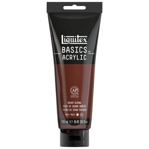 Liquitex Basics Acrylic Paint - (8.5oz/250ml) Burnt Sienna
