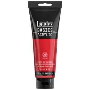 Liquitex Basics Acrylic Paint - (8.5oz/250ml) Cadmium Red Medium Hue