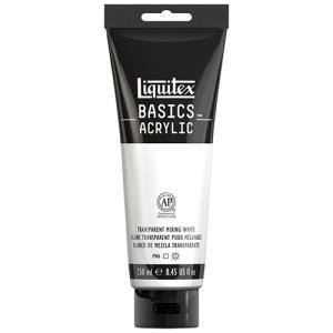 Liquitex Basics Acrylic Paint - (8.5oz/250ml) Transparent Mixing White