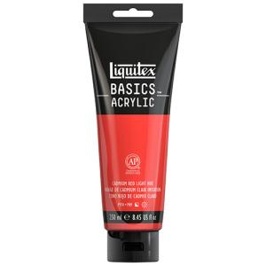Liquitex Basics Acrylic Paint - (8.5oz/250ml) Cadmium Red Light Hue