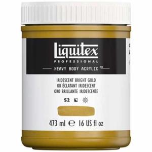 Liquitex Professional Heavy Body Acrylic Paint - (16oz/473ml) Iridescent Bright Gold